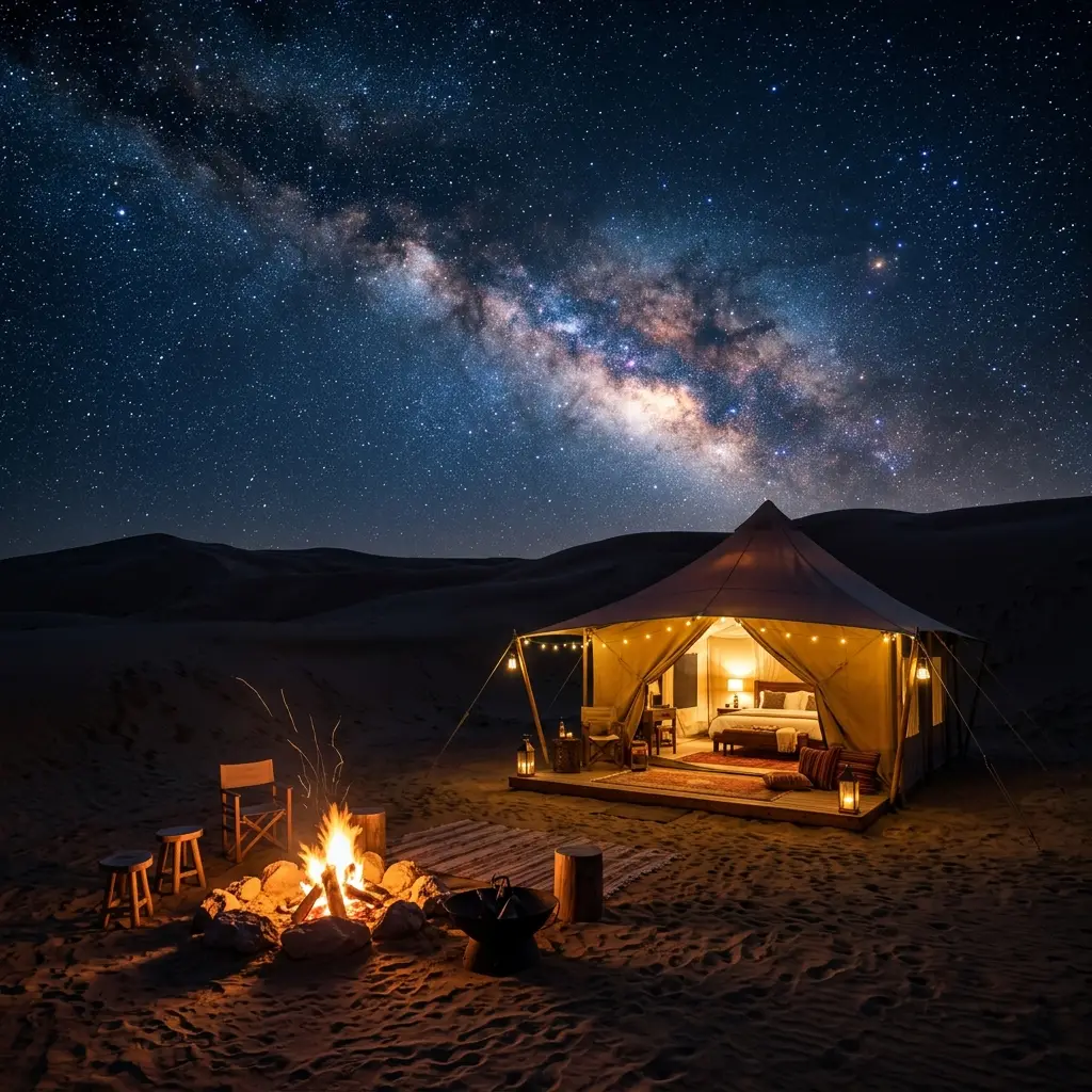 Overnight Desert Camping in Dubai: Sleep Under a Million Stars