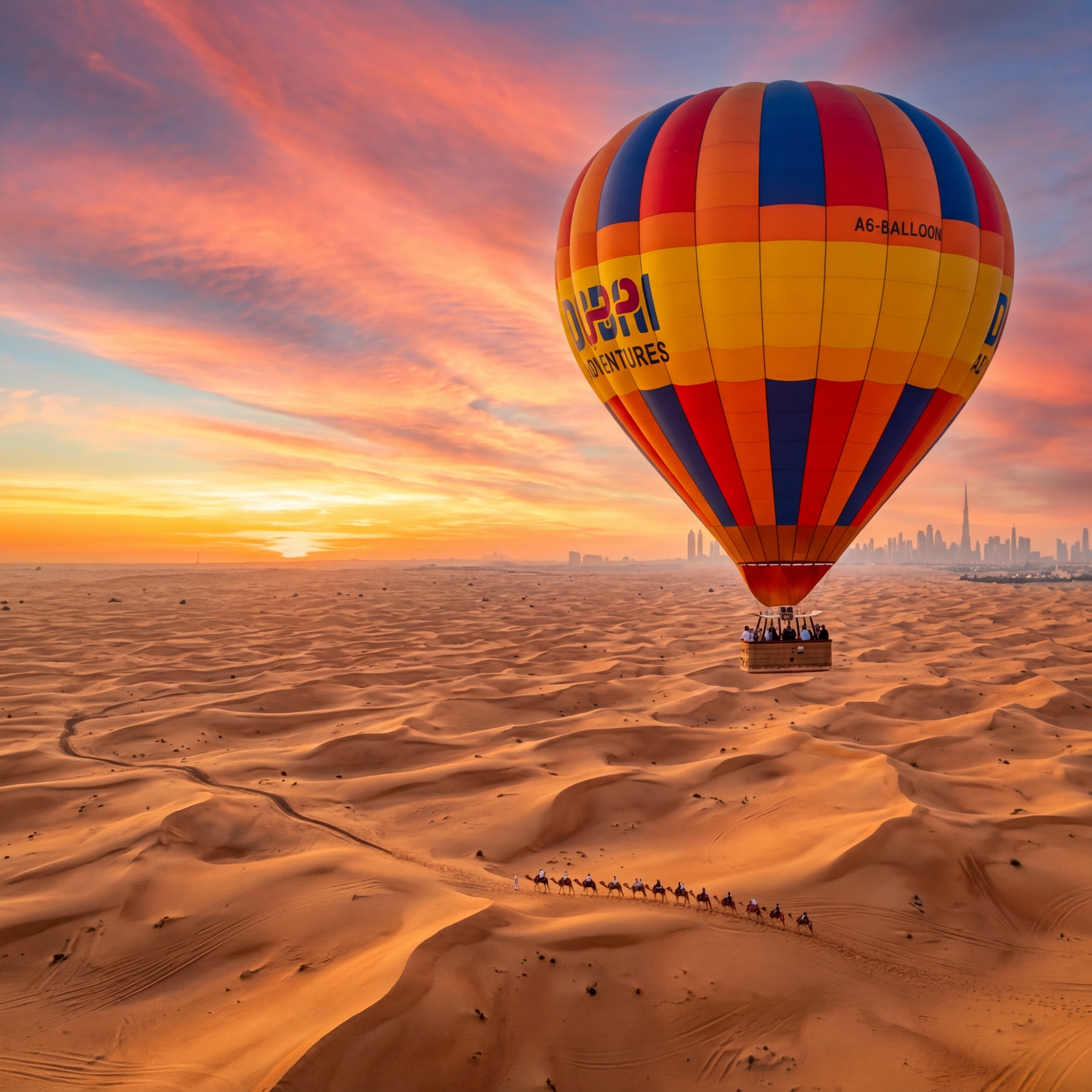 منطاد الهواء الساخن دبي