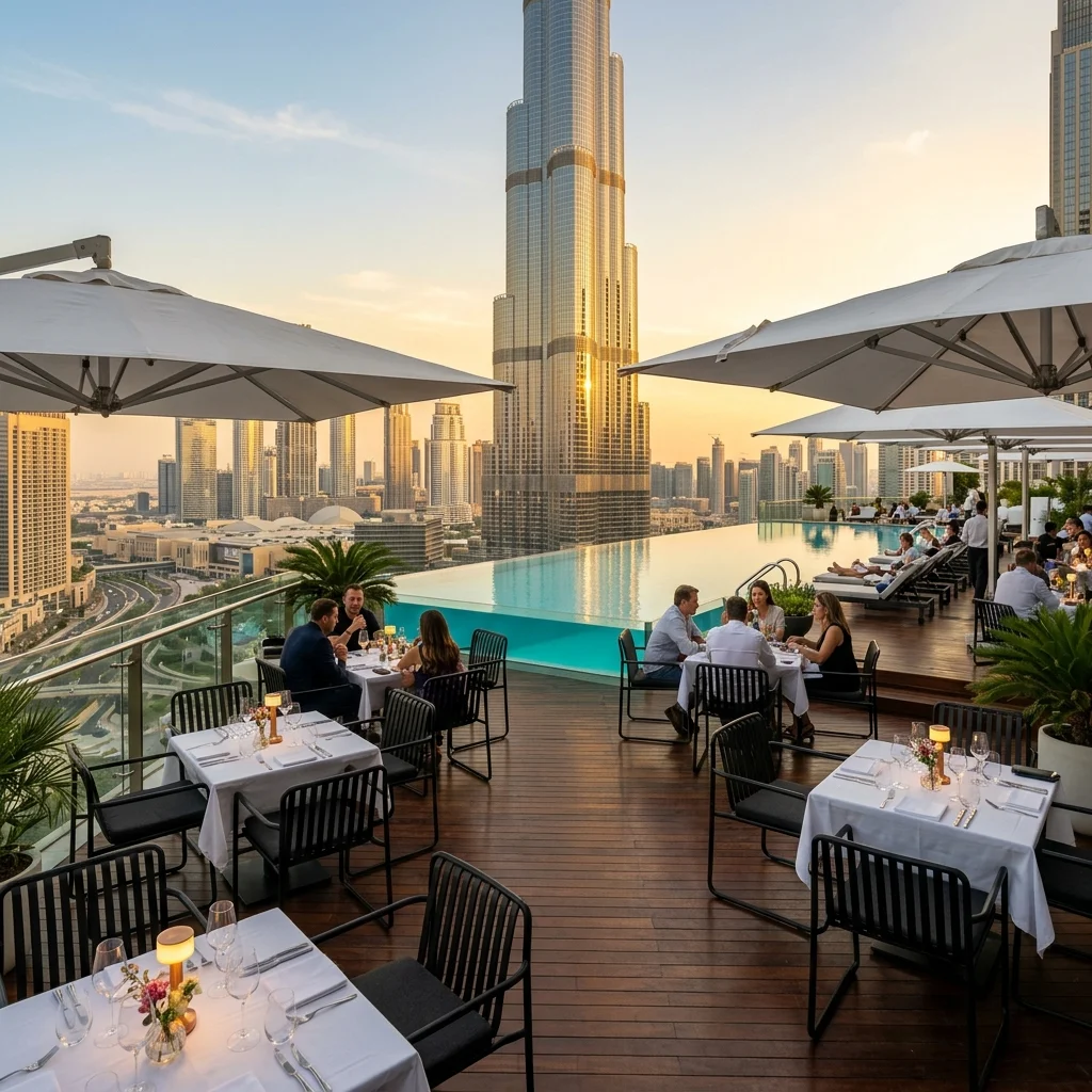Burj Khalifa Ticket with The Roof Top Meal